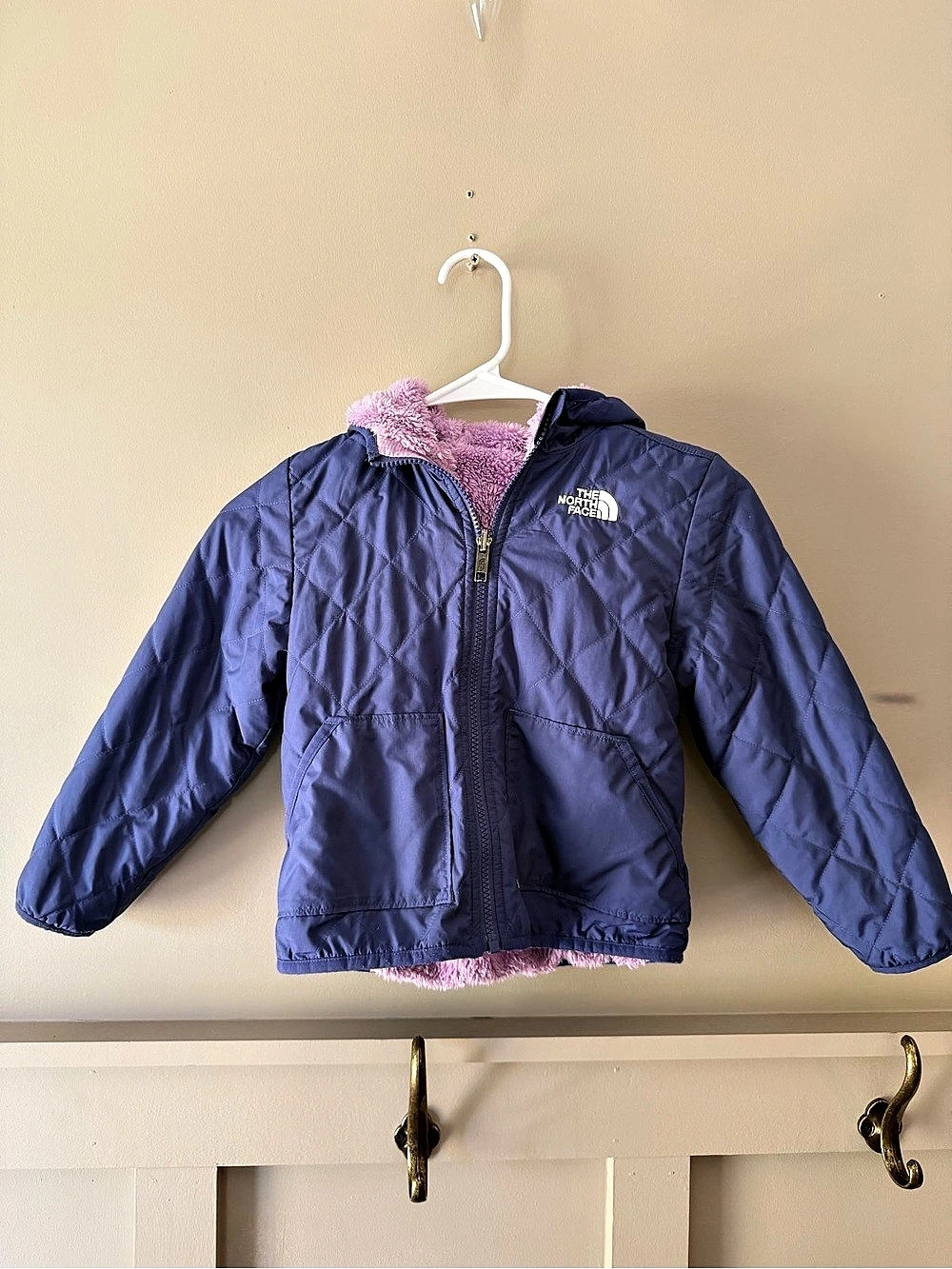 The North Face Mossbud Swirl Reversible Jacket Girls Size 5